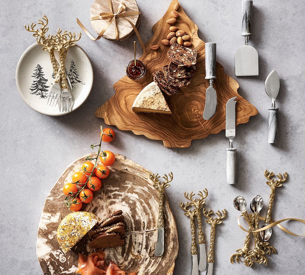 Pottery Barn Petrified Wood Cheese Board