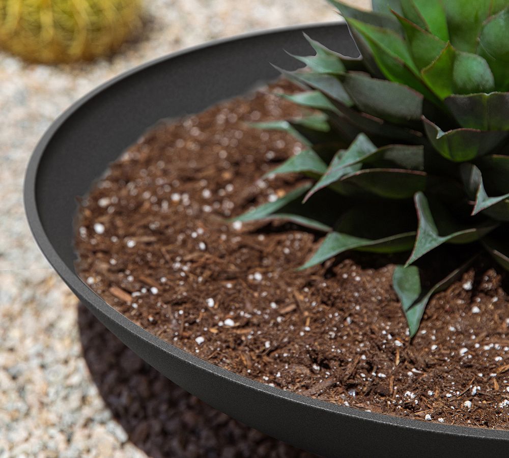 Pottery Barn All Weather Eco Hevea Outdoor Bowl Planters