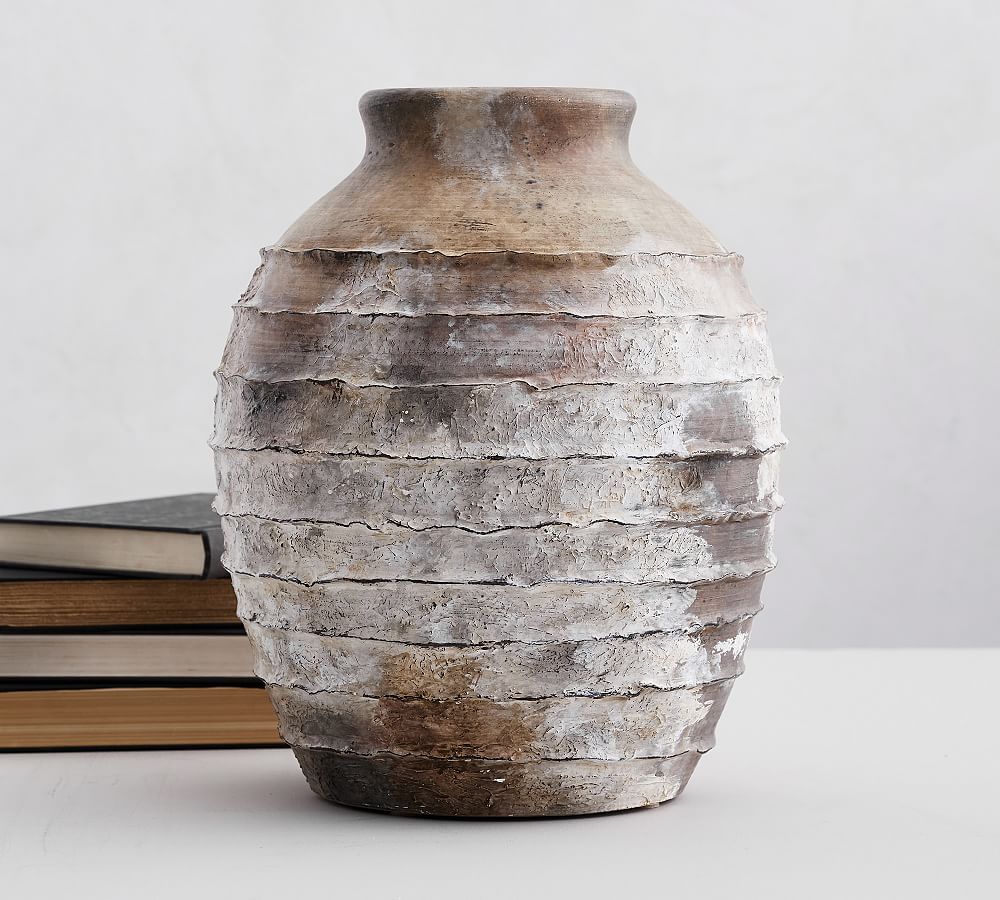 Pottery Barn Artisan Handcrafted Terracotta Vase