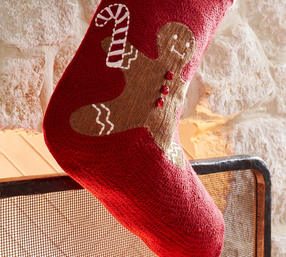 Pottery Barn Holiday Icons Crewel Stockings