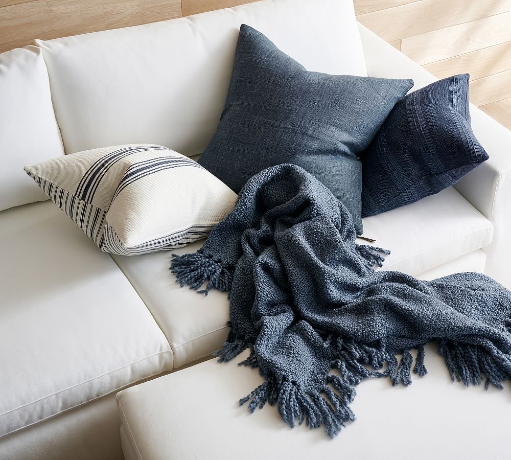 Pottery Barn Dreamy Handwoven Fringe Throw