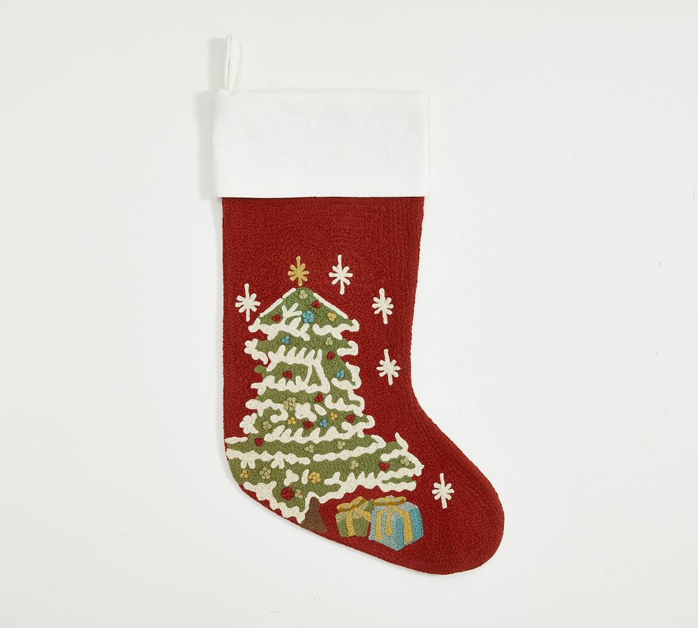 Pottery Barn Holiday Icons Crewel Stockings