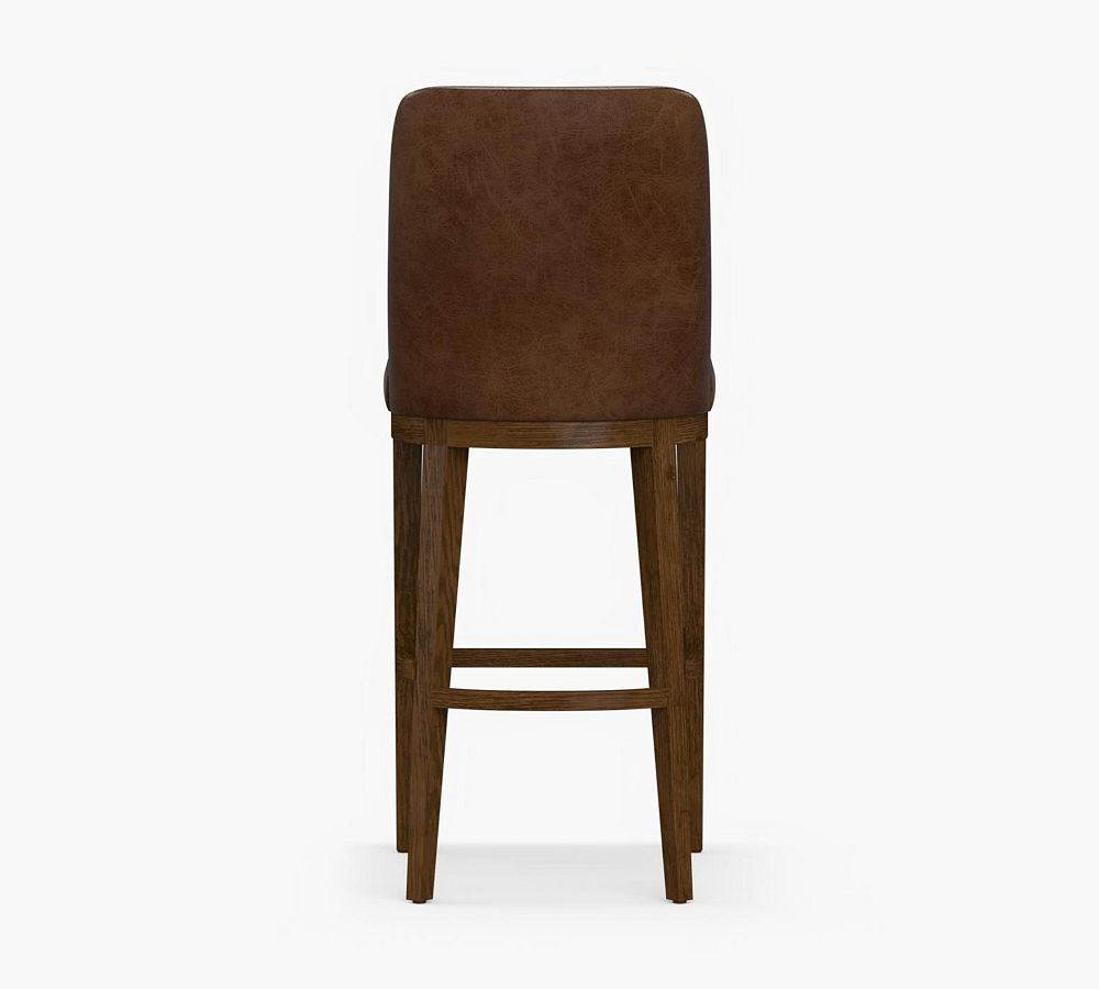 Pottery Barn Layton Leather Stool