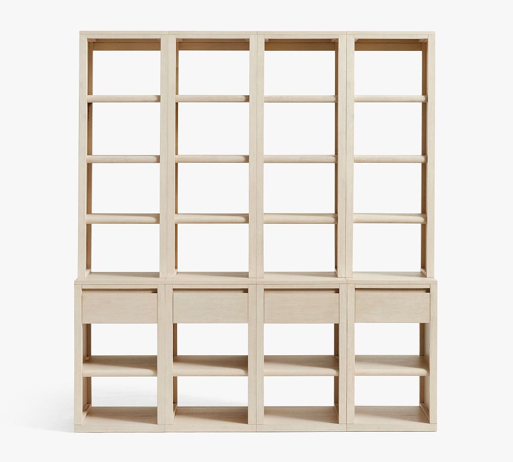 Pottery Barn Cayman 72&rsquo;&rsquo; Shelf with Cabinet​