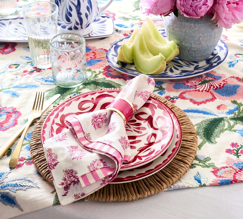 Pottery Barn Puebla Stoneware Dinner Plates