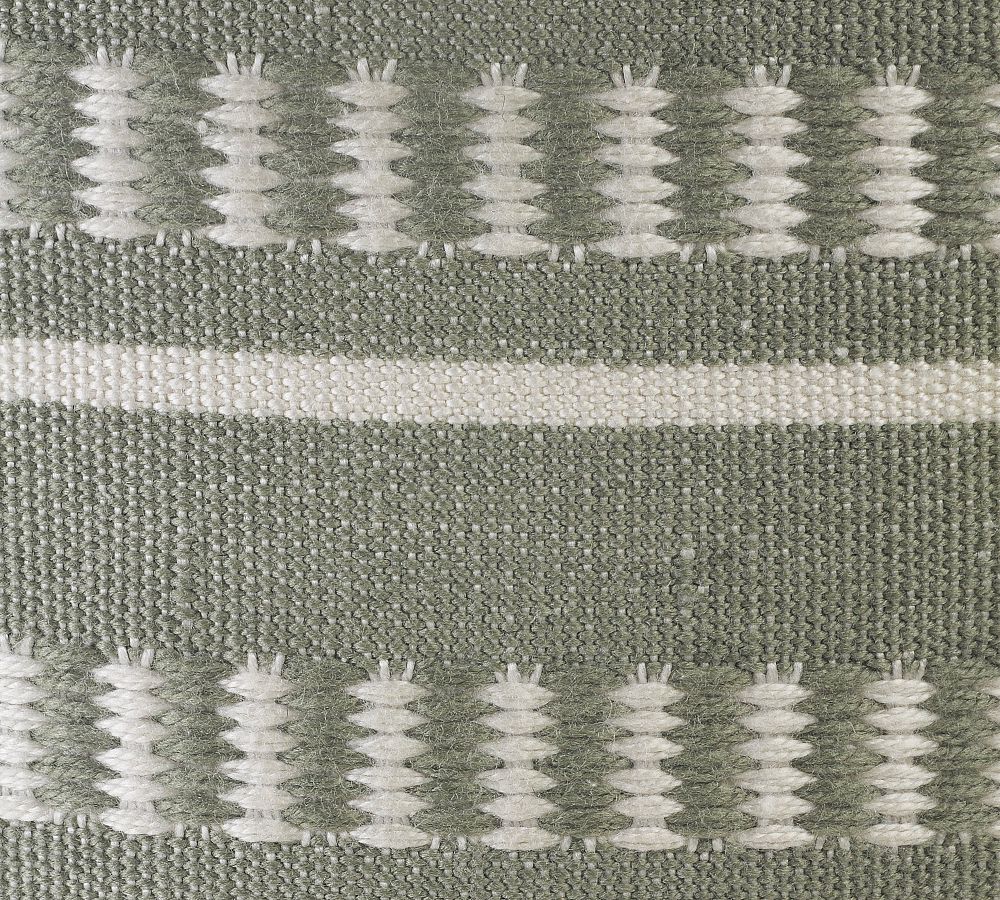 Pottery Barn Canaan Recycled Yarn Outdoor Pouf