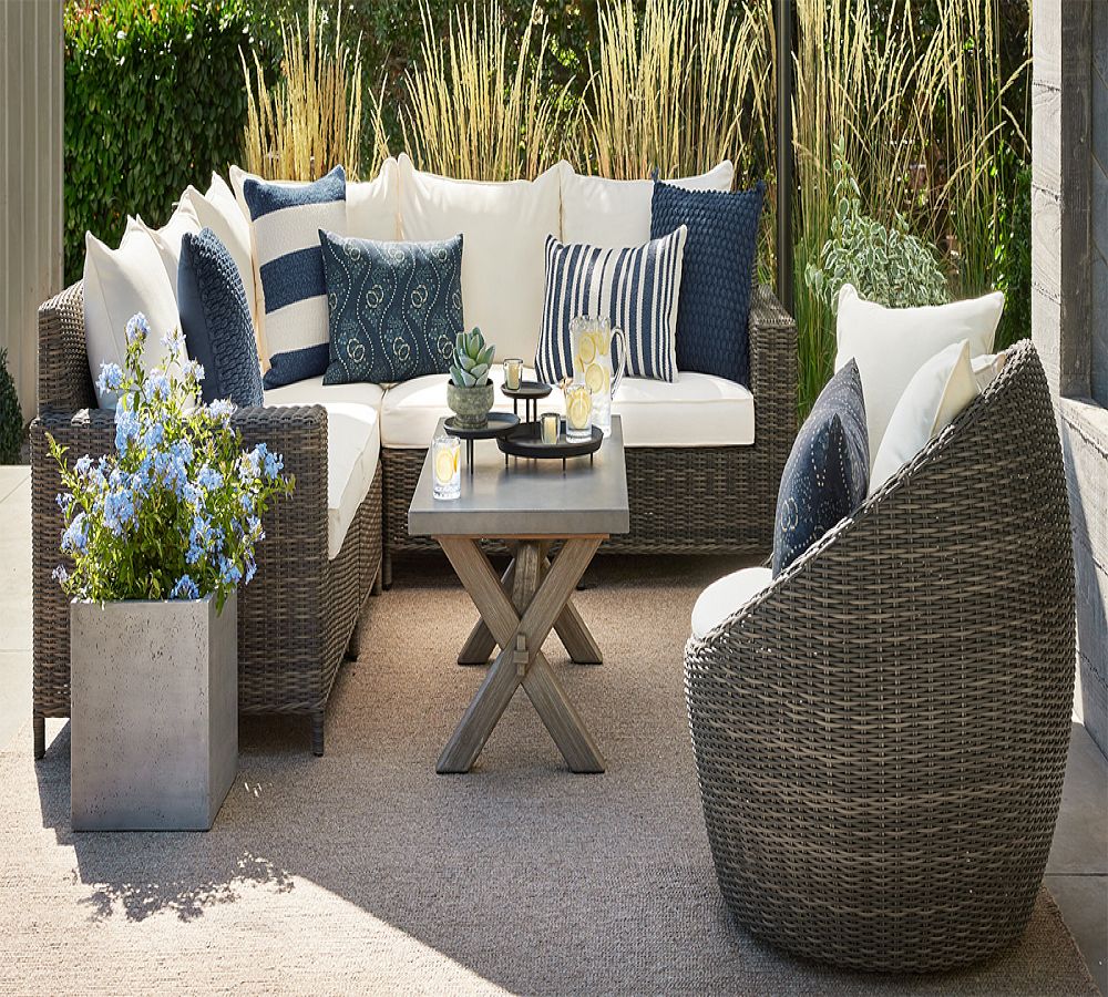 Pottery Barn Mission Square Handmade Outdoor Planters