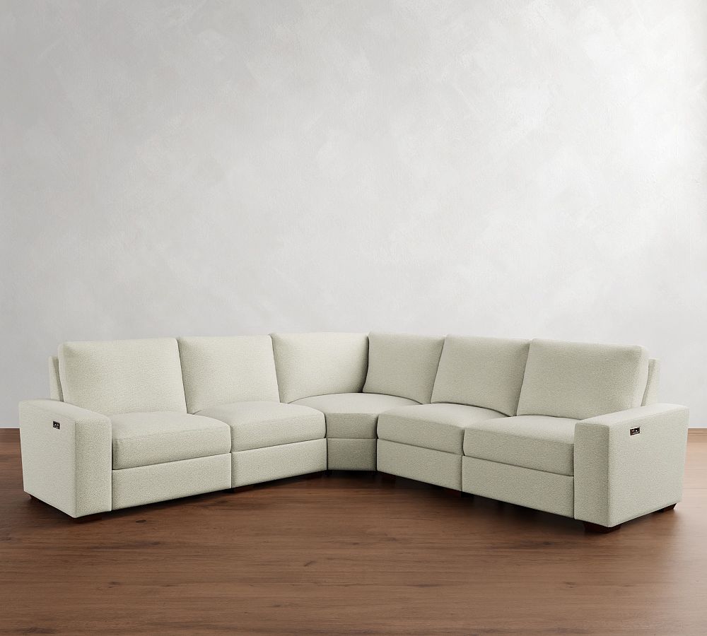 Pottery Barn Big Sur Square Arm Power Reclining L-Shaped Sectional (121"-133")