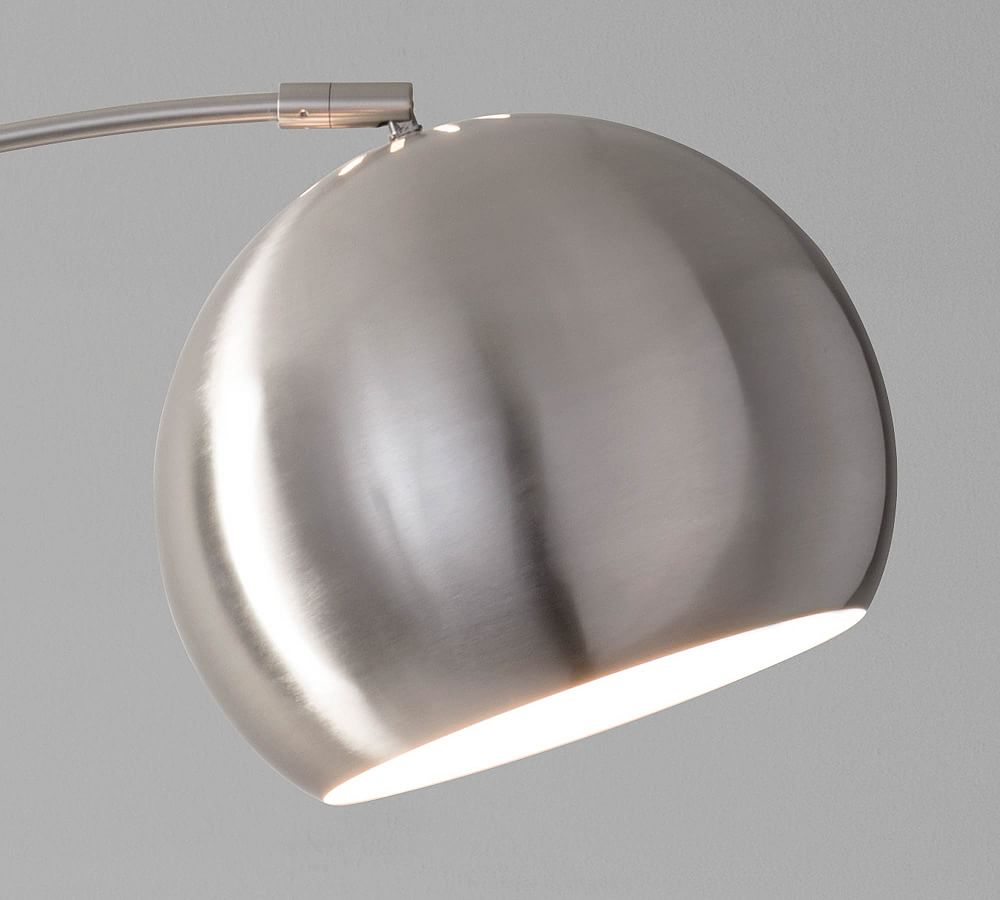 Pottery Barn Nella Metal Arc Sectional Floor Lamp (83")