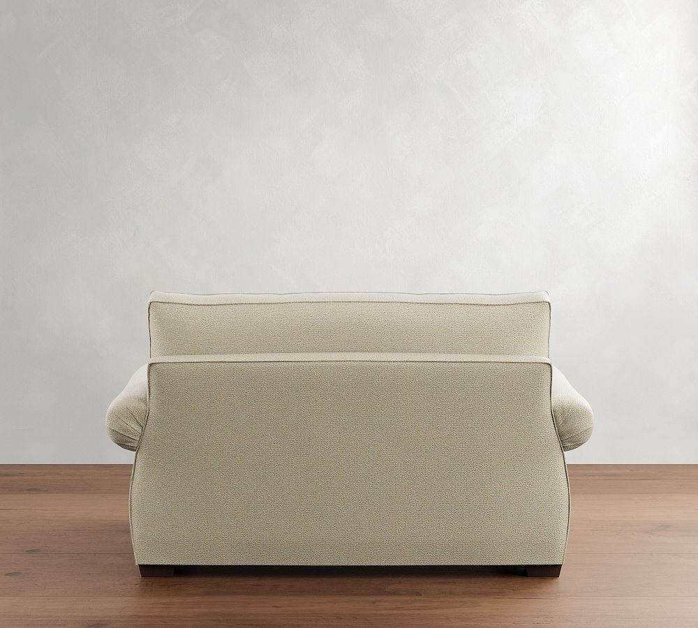 Pottery Barn Pearce Roll Arm Twin Sleeper Sofa with Memory Foam Mattress (64")