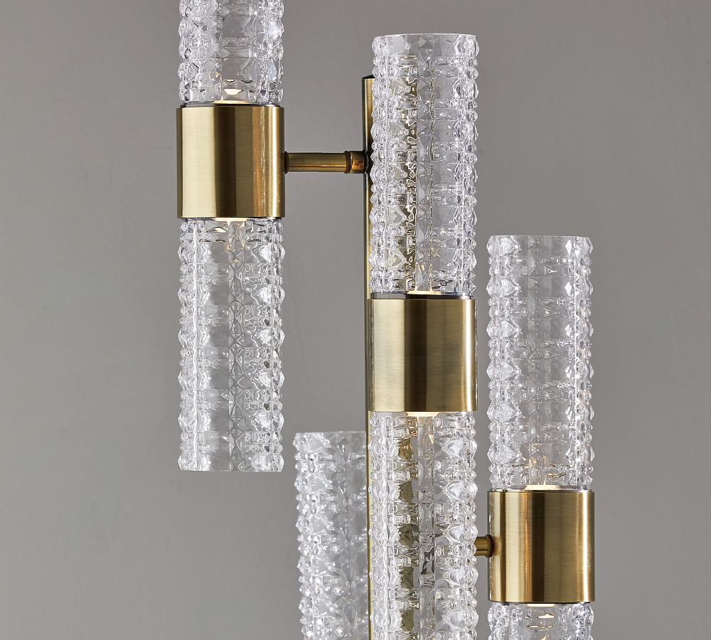 Pottery Barn Tuberose Metal Multi-light LED Floor Lamp (65")