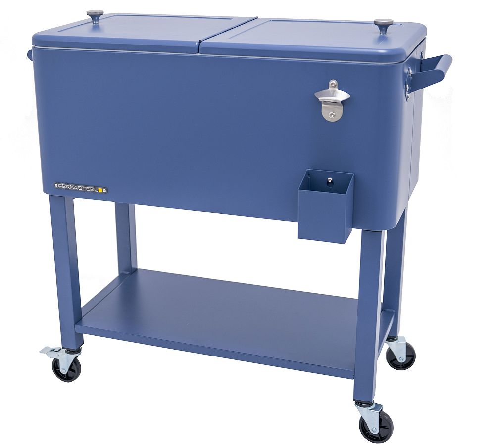Pottery Barn Cooler with Bottle Opener and Removable Stand