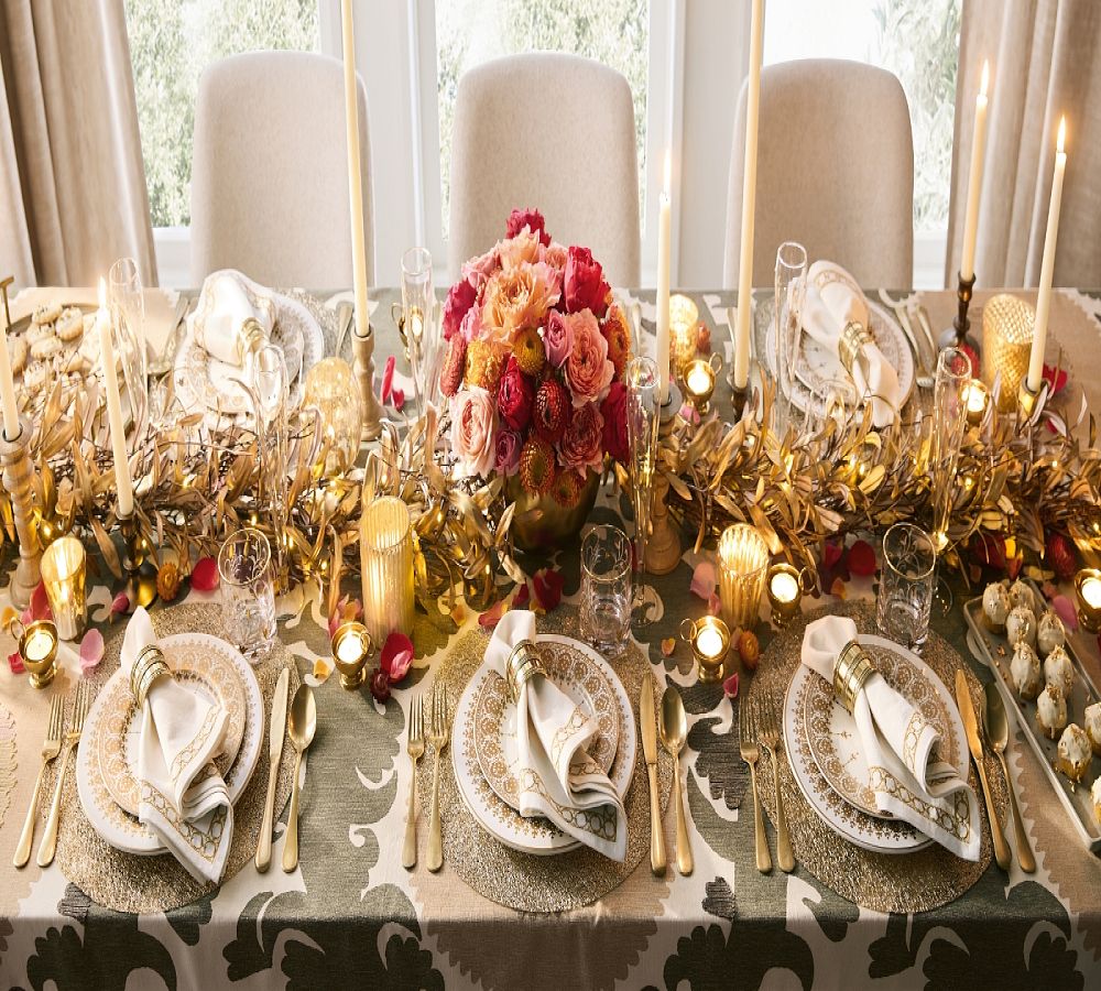 Pottery Barn Gold Scatter Cocktail Glasses