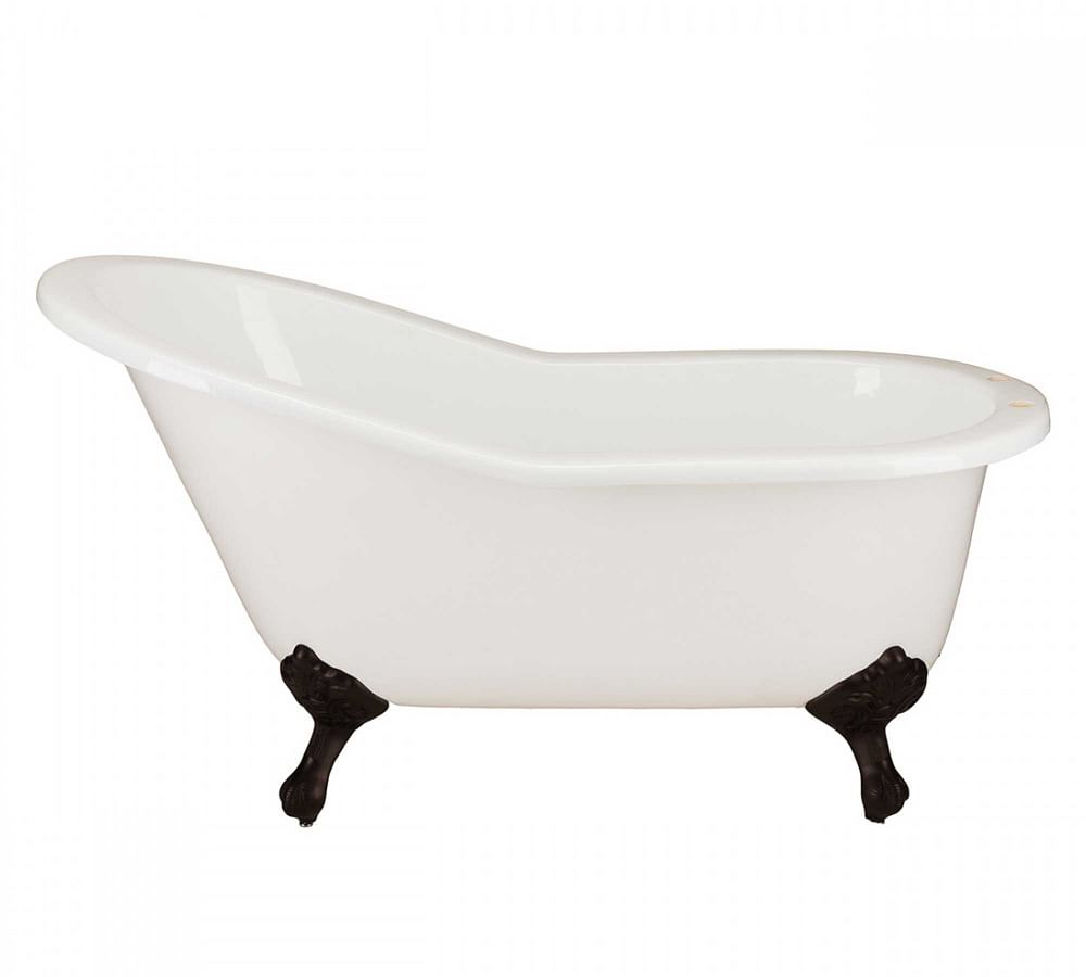 Pottery Barn Galvez 67" Clawfoot Painted Bathtub