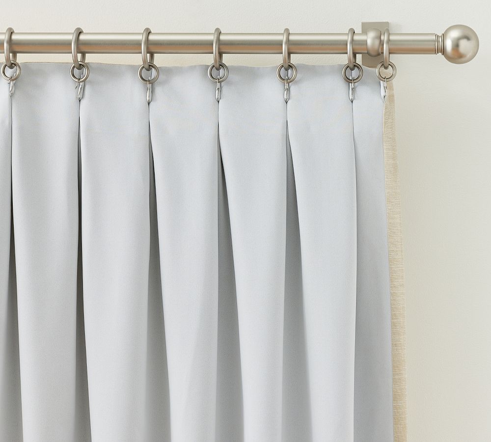 Pottery Barn Emery Linen Pinch Pleat Blackout Curtain
