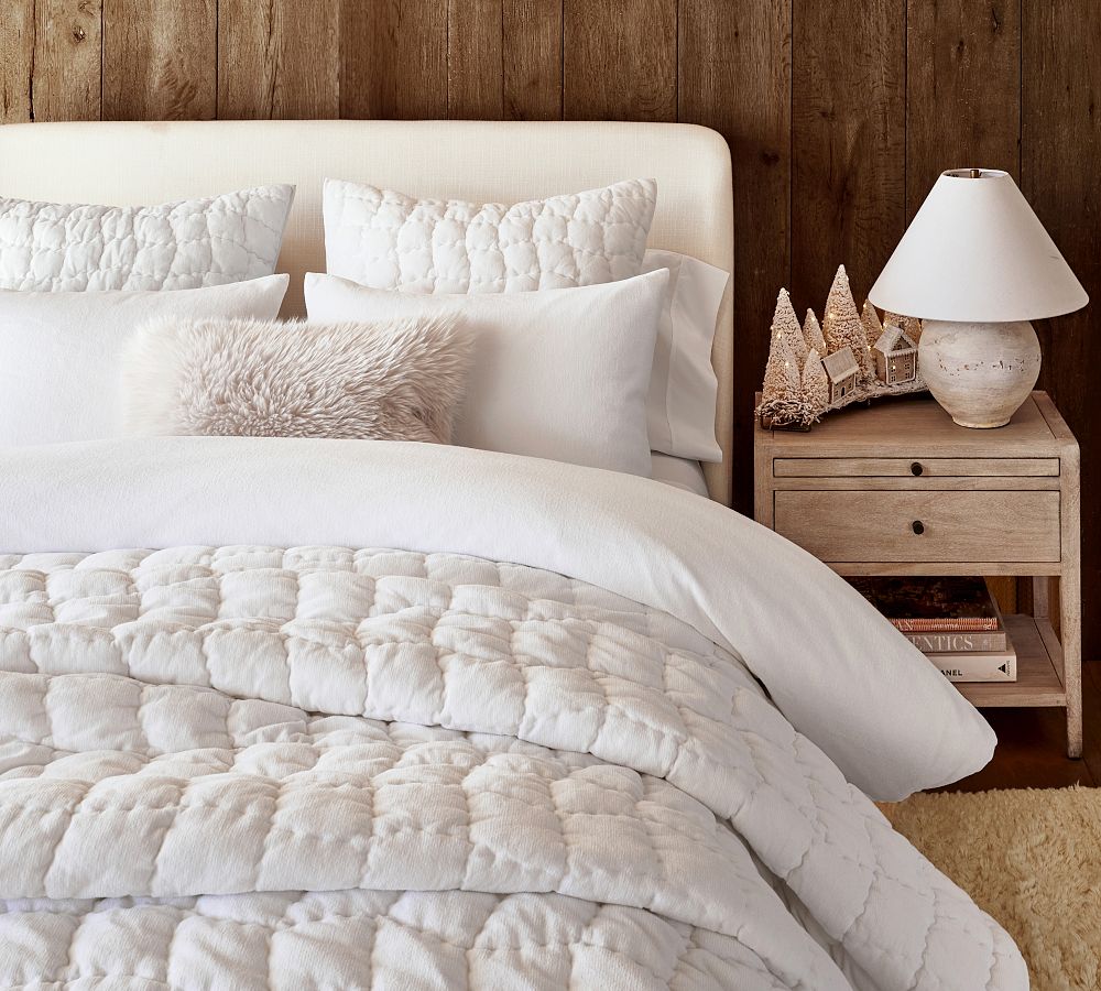 Pottery Barn Cozy Cloud Handcrafted Quilt