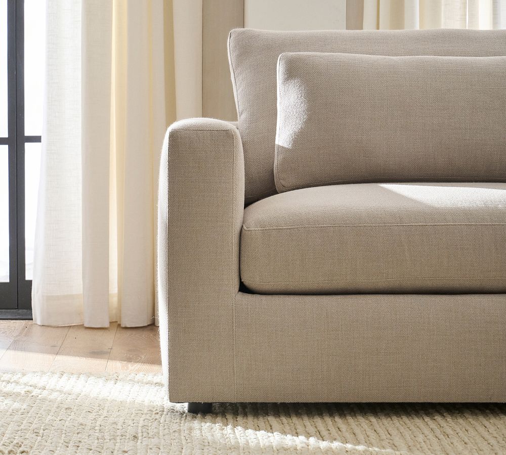 Pottery Barn Westwood Square Arm Modular Chaise Sectional (142")