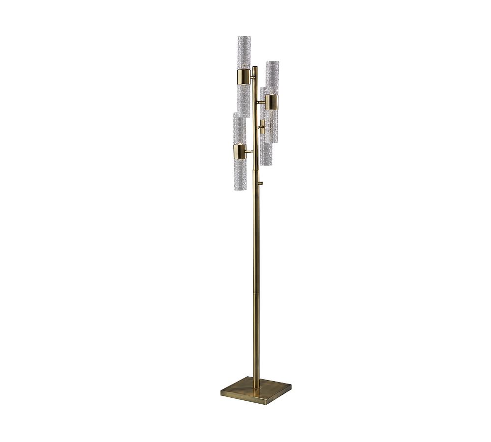 Pottery Barn Tuberose Metal Multi-light LED Floor Lamp (65")