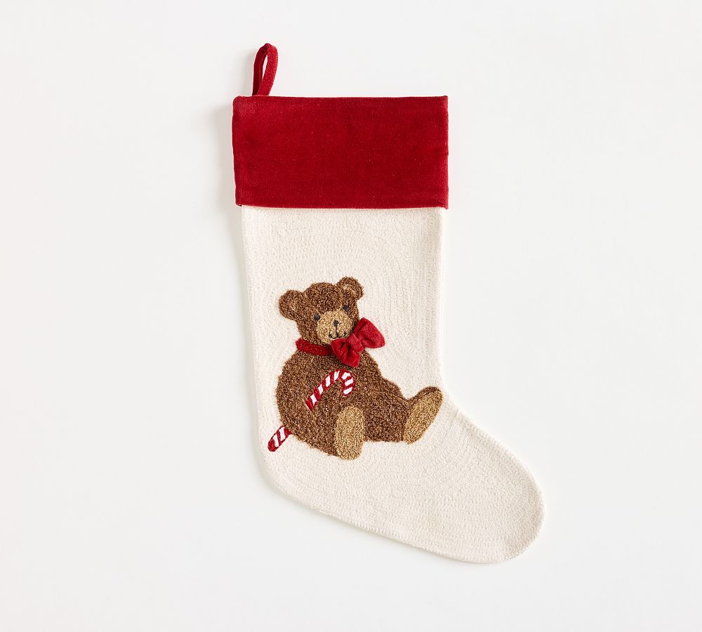 Pottery Barn Holiday Icons Crewel Stockings