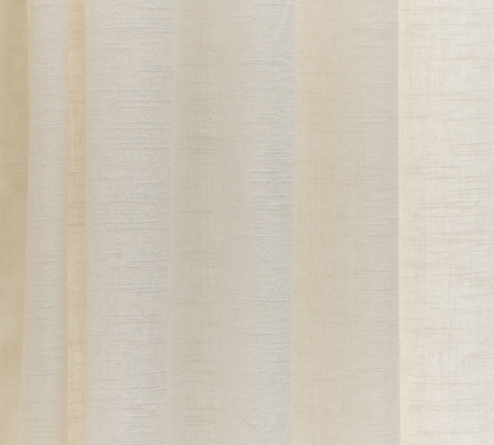 Pottery Barn Emery Linen Pinch Pleat Blackout Curtain