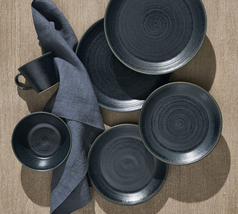 Pottery Barn Larkin Reactive Glaze Stoneware Dinnerware Set