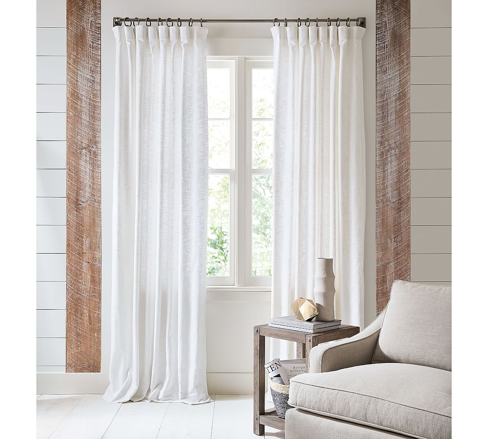 Pottery Barn Seaton Textured Cotton Blackout Curtain