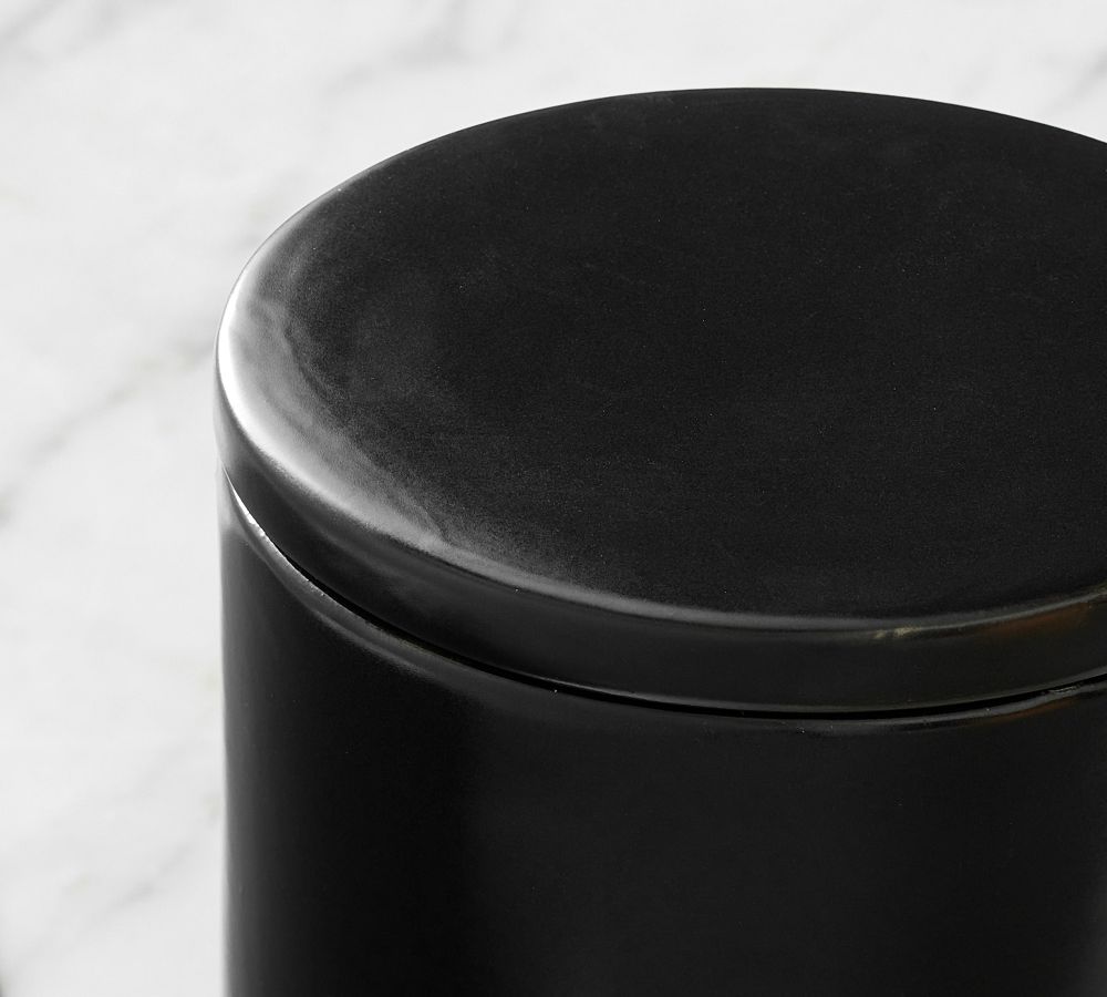 Pottery Barn Matte Black Porcelain Bathroom Accessories