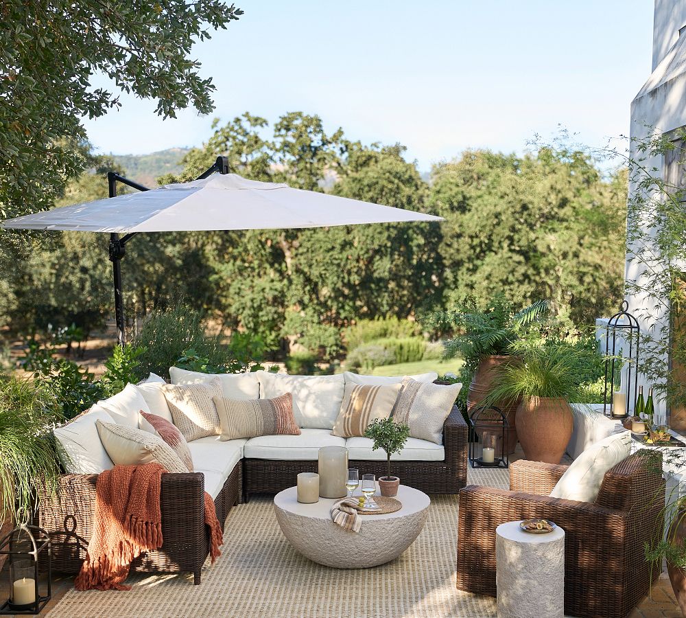 Pottery Barn Bolinas Concrete Outdoor Coffee Table