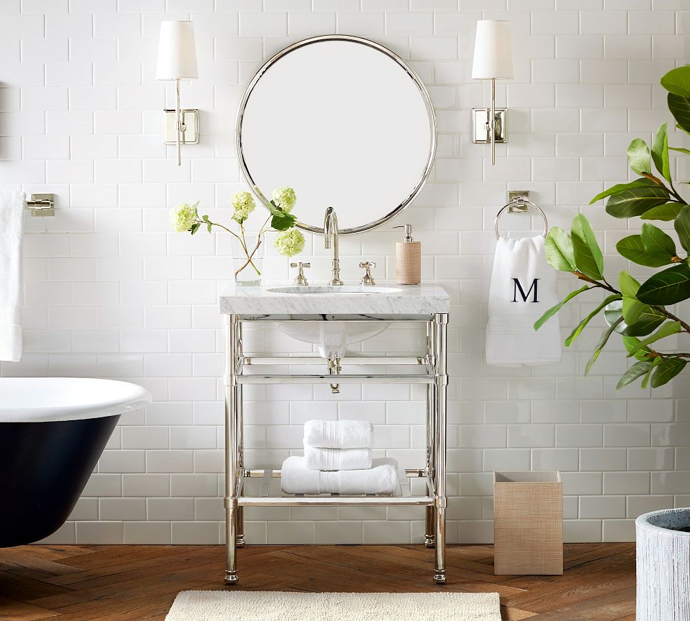 Pottery Barn Everson Round Mirror