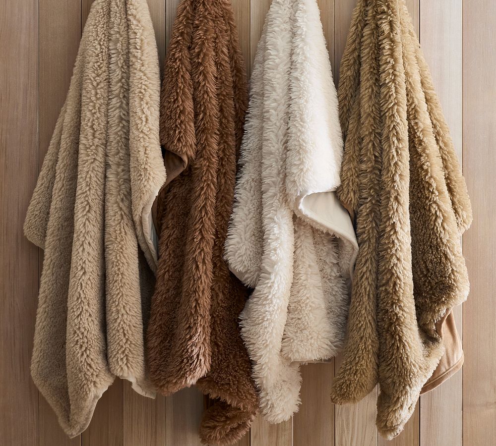 Pottery Barn Dream Faux Fur Throw Blanket