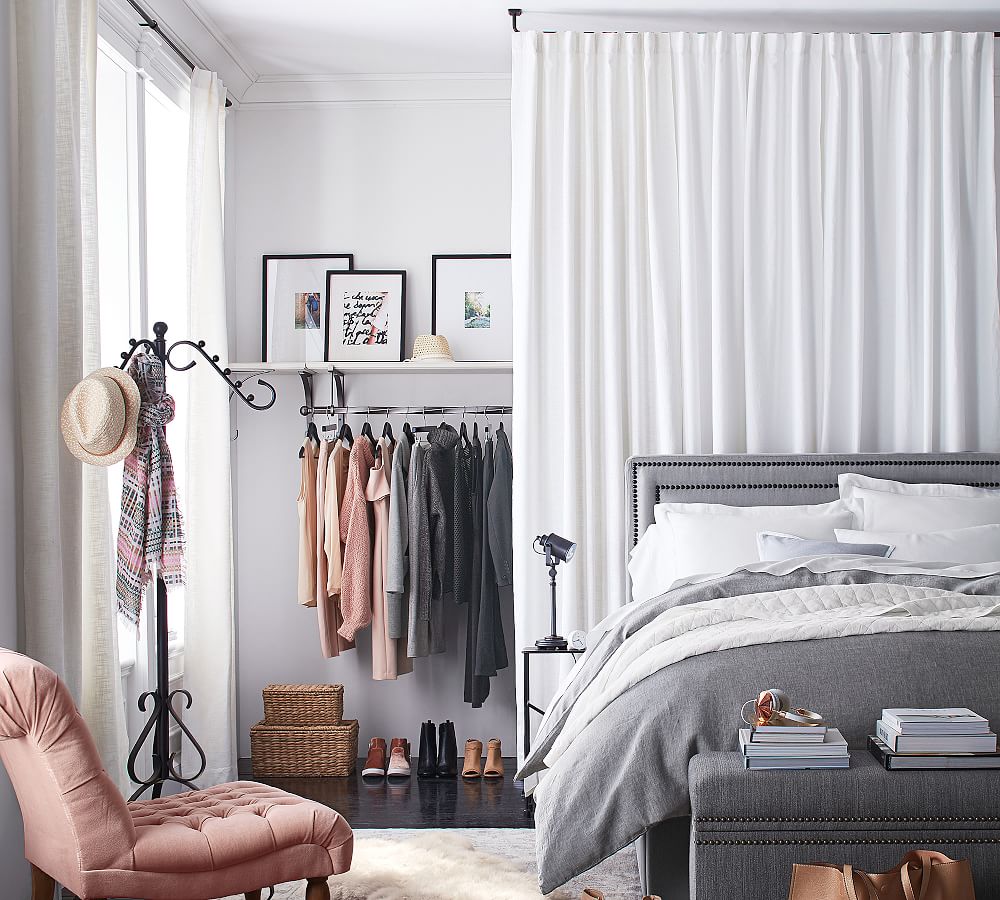 Pottery Barn Seaton Textured Cotton Curtain