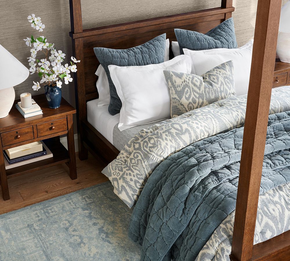 Pottery Barn Cozy Cloud Handcrafted Quilt