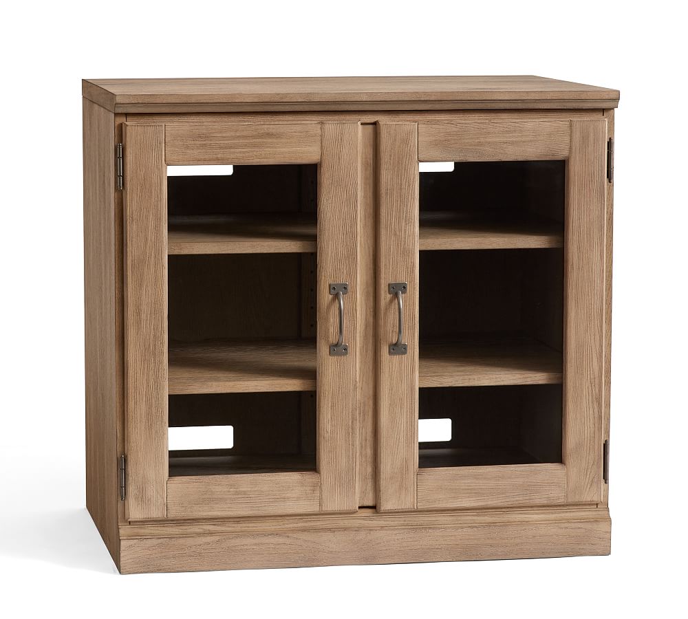 Pottery Barn Printer's Glass Cabinet (32")