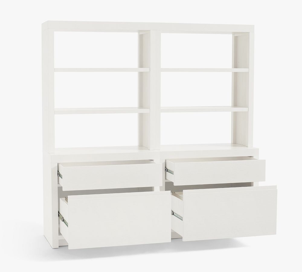 Pottery Barn Dillon Bookcase with Storage Wall Suite (72")