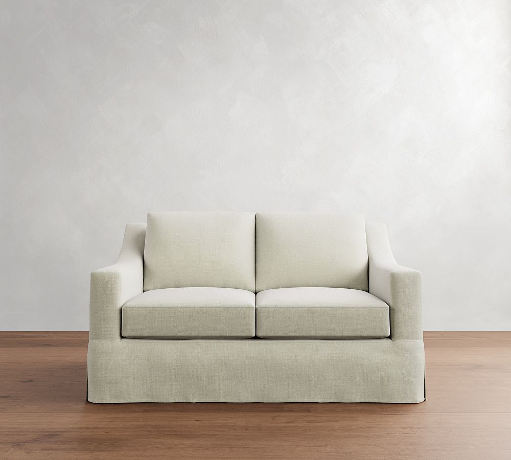 Pottery Barn York Slope Arm Slipcovered Sofa (60" - 108")