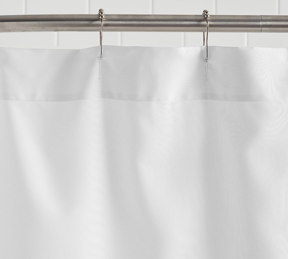 Pottery Barn Retreat Fabric Shower Curtain Liner