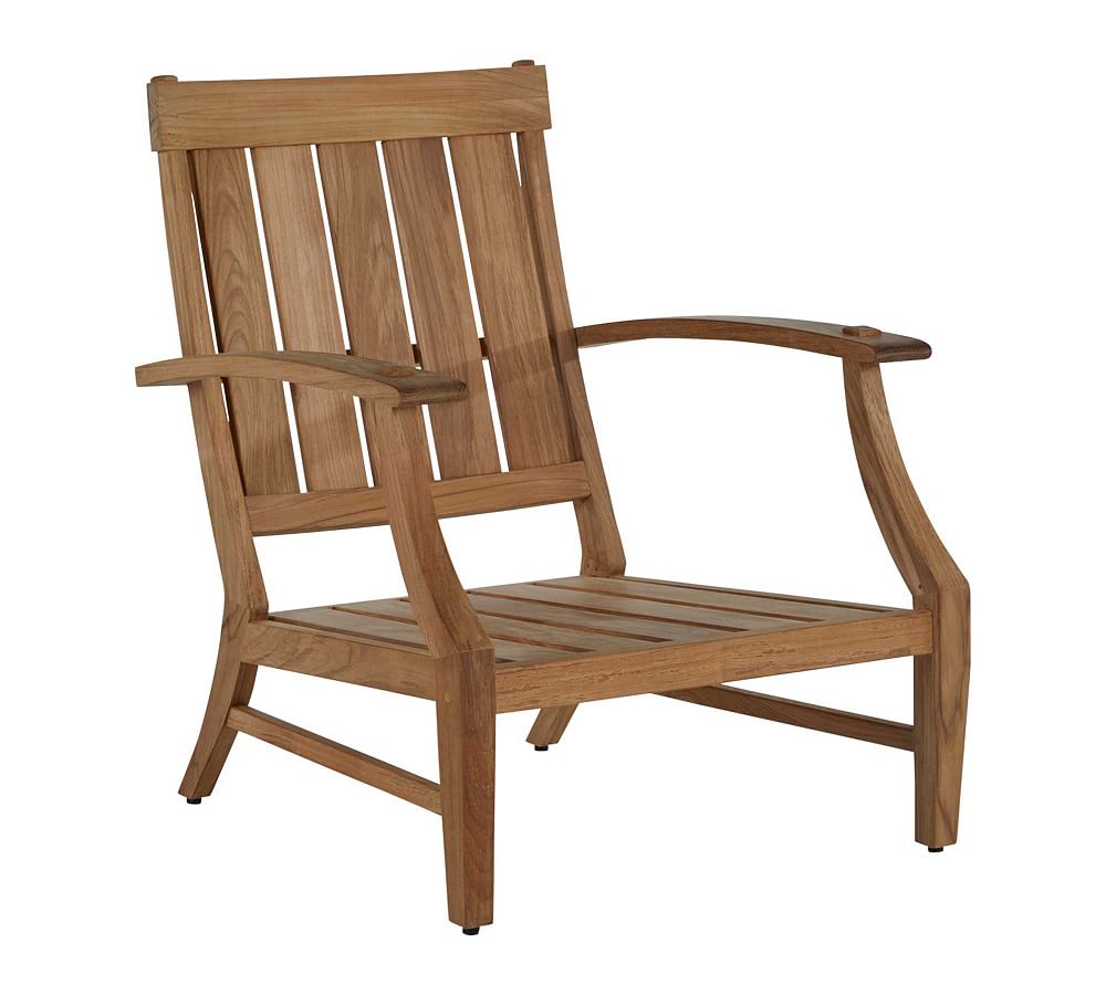 Pottery Barn Astola Teak Outdoor Lounge Chair