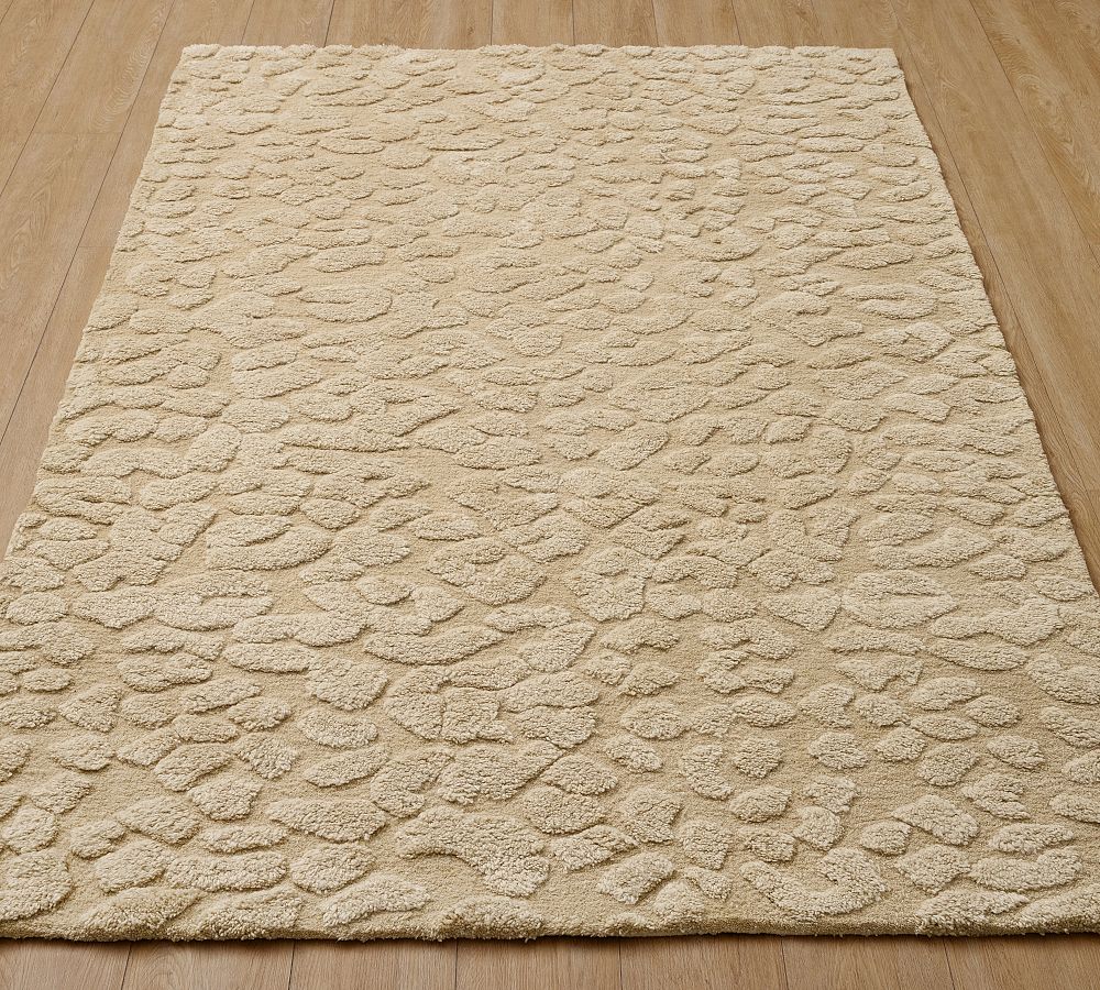 Pottery Barn Cheetah Sculpted Wool Rug