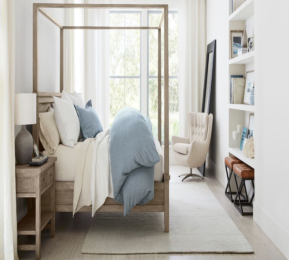 Pottery Barn Farmhouse 2-Drawer Nightstand (28.5")