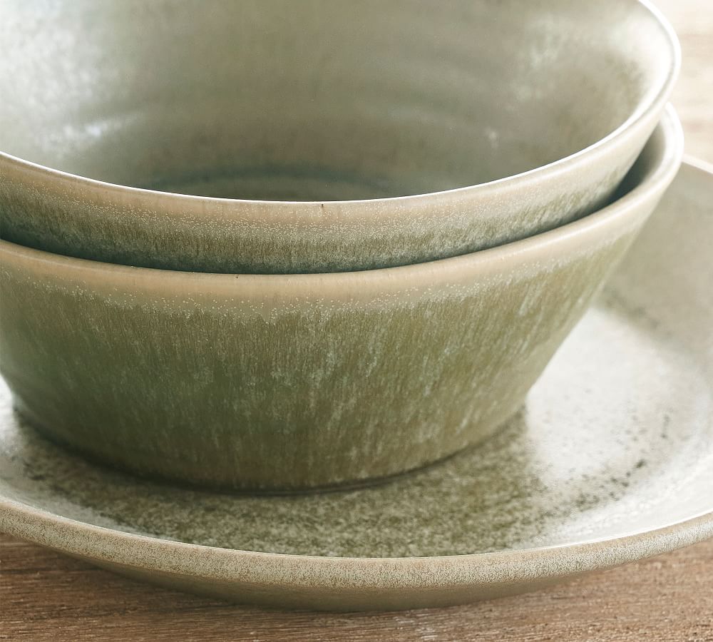 Pottery Barn Larkin Reactive Glaze Stoneware Cereal Bowl