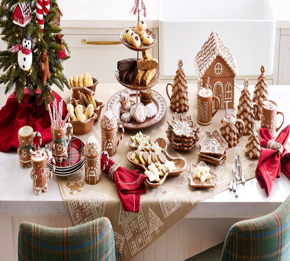 Pottery Barn Mr. Spice Gingerbread Stoneware Platter
