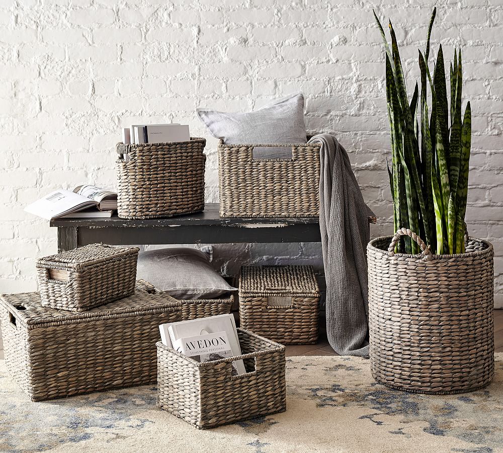 Pottery Barn Charleston Handwoven Seagrass Utility Baskets
