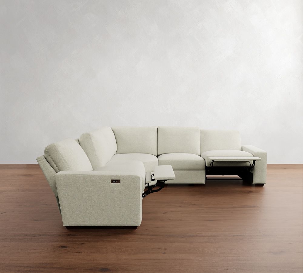 Pottery Barn Big Sur Square Arm Power Reclining L-Shaped Sectional (121"-133")