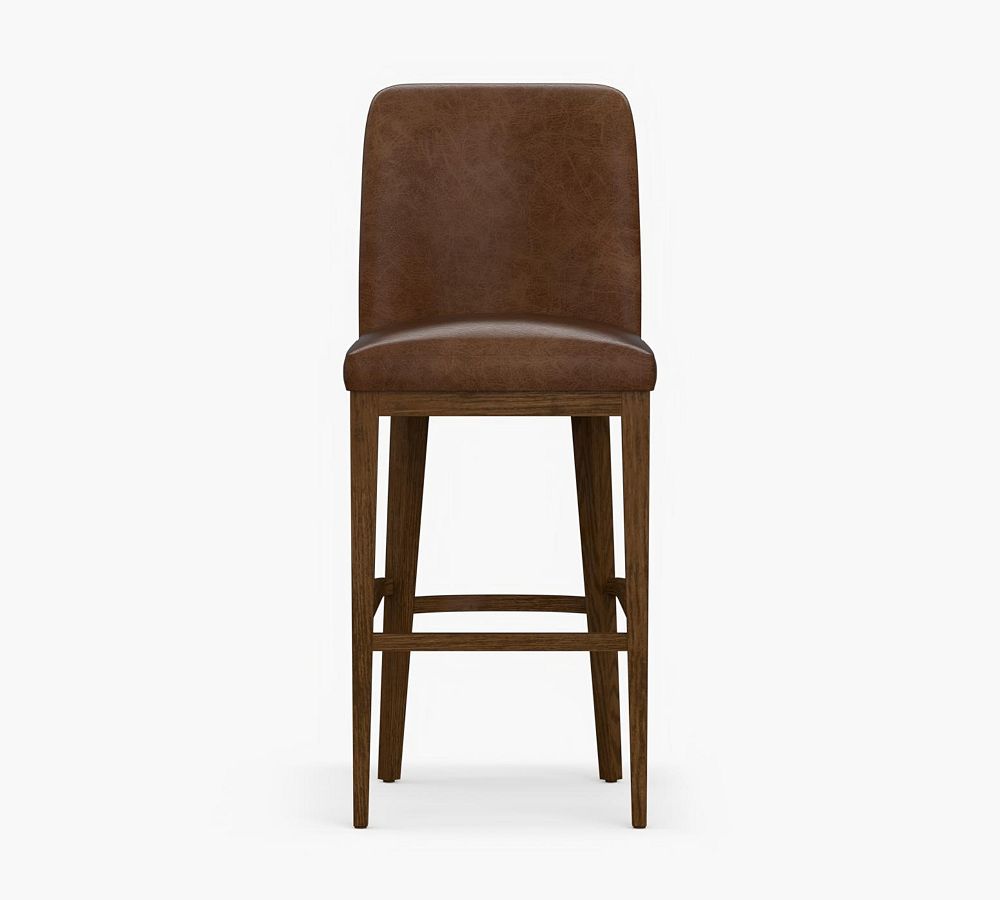 Pottery Barn Layton Leather Stool