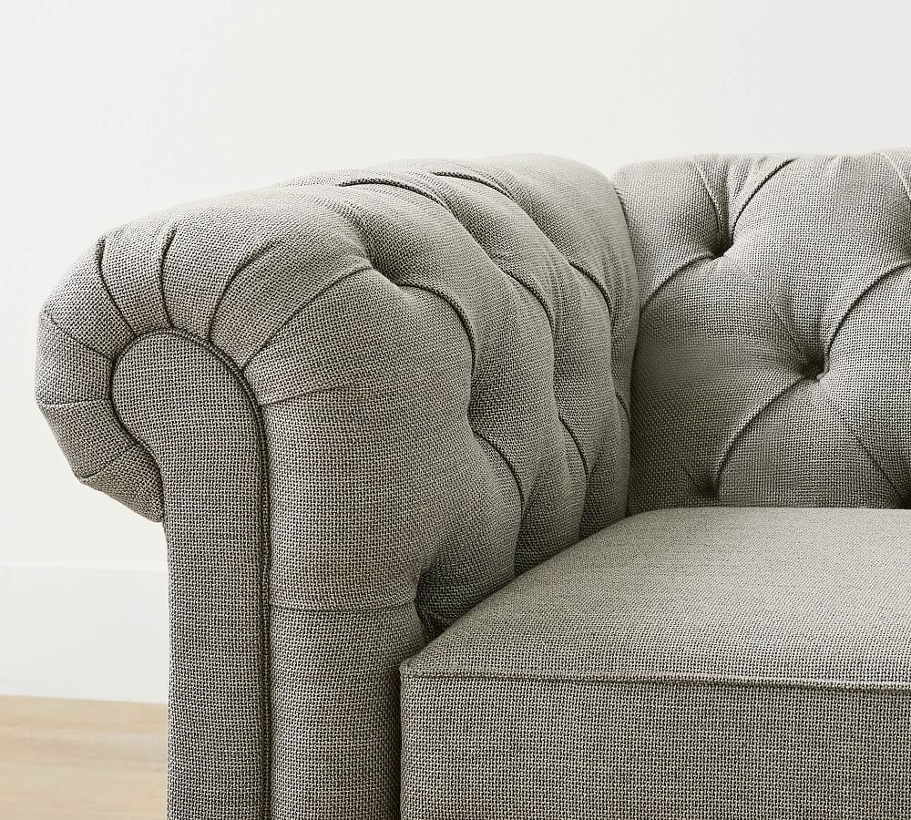 Pottery Barn Chesterfield Roll Arm Sofa (67"&ndash;98")