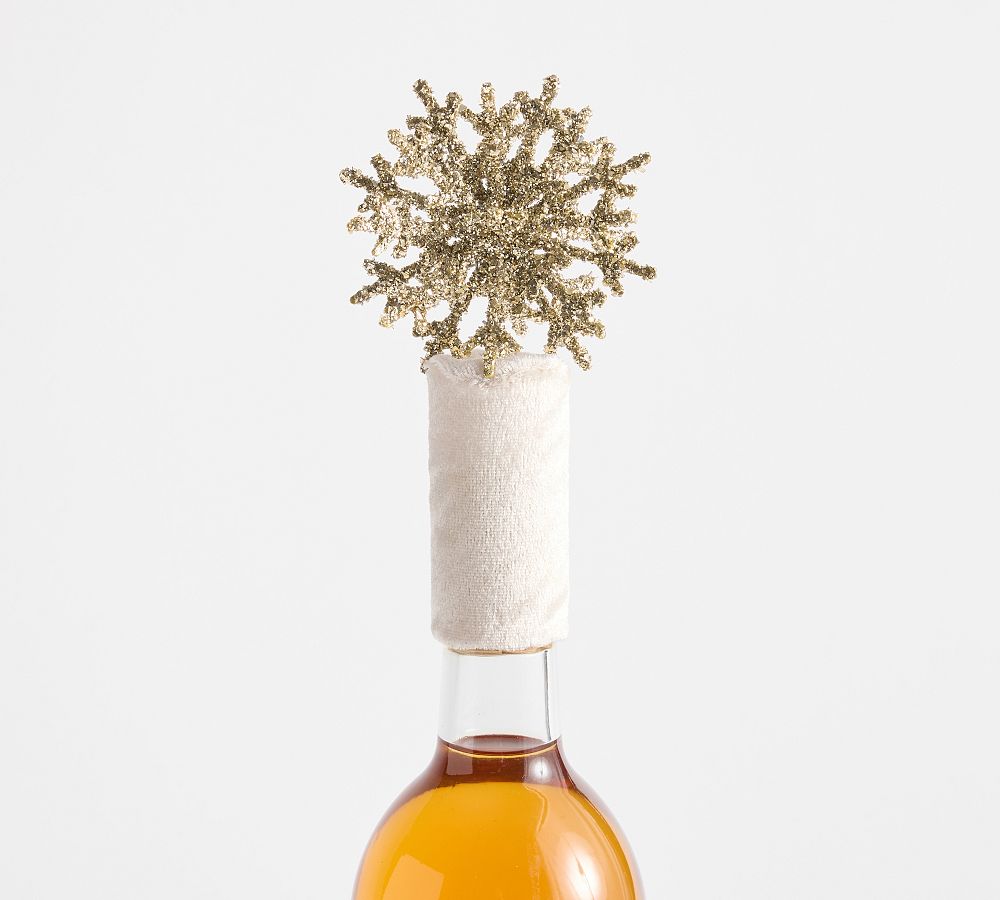 Pottery Barn Holiday Wine Topper Collection