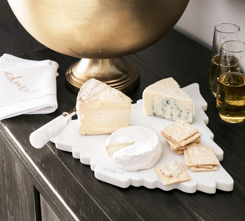 Pottery Barn Marble Tree Cheese Board