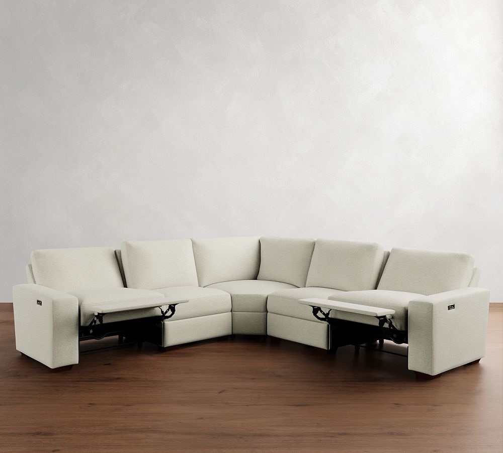 Pottery Barn Big Sur Square Arm Power Reclining L-Shaped Sectional (121"-133")