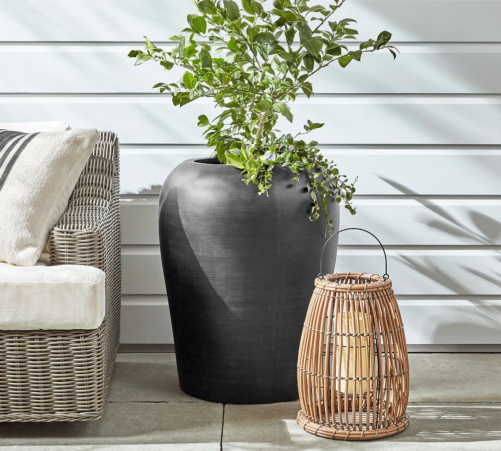 Pottery Barn Artisan Hand Painted Terracotta Outdoor Planters