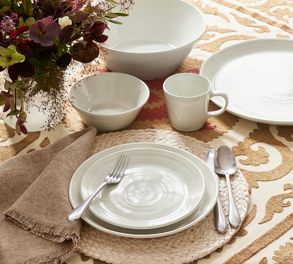 Pottery Barn Larkin Reactive Glaze Stoneware Salad Plates